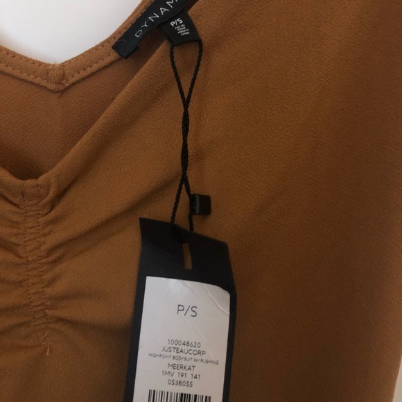 Dynamite v-neck ruched bodysuit - Picture 3 of 4